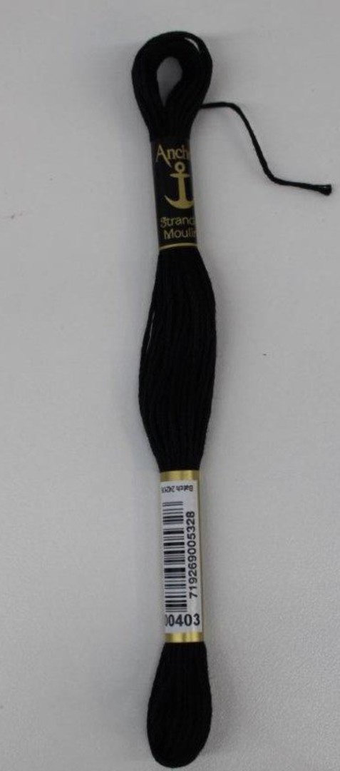 Stranded Cotton Cross Stitch Threads - Black 403 image 0